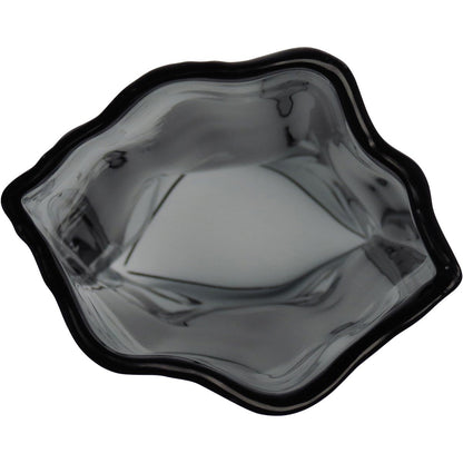 Vaso Vidro 30x15x10cm Cinza