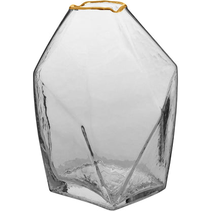 Vaso Vidro 23x17x14cm Transparente