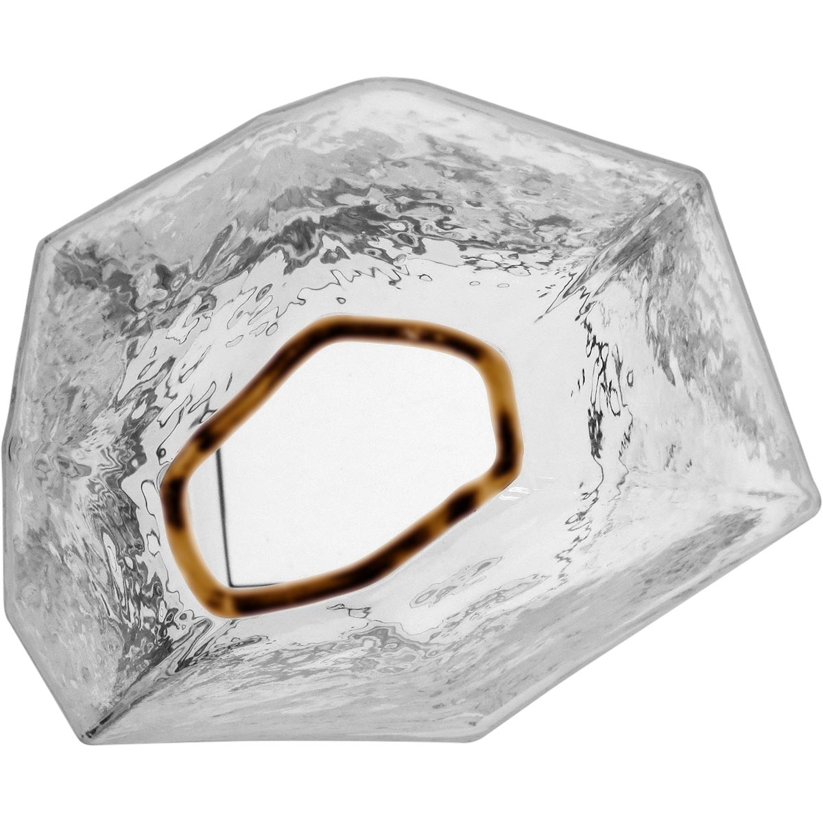 Vaso Vidro 23x17x14cm Transparente