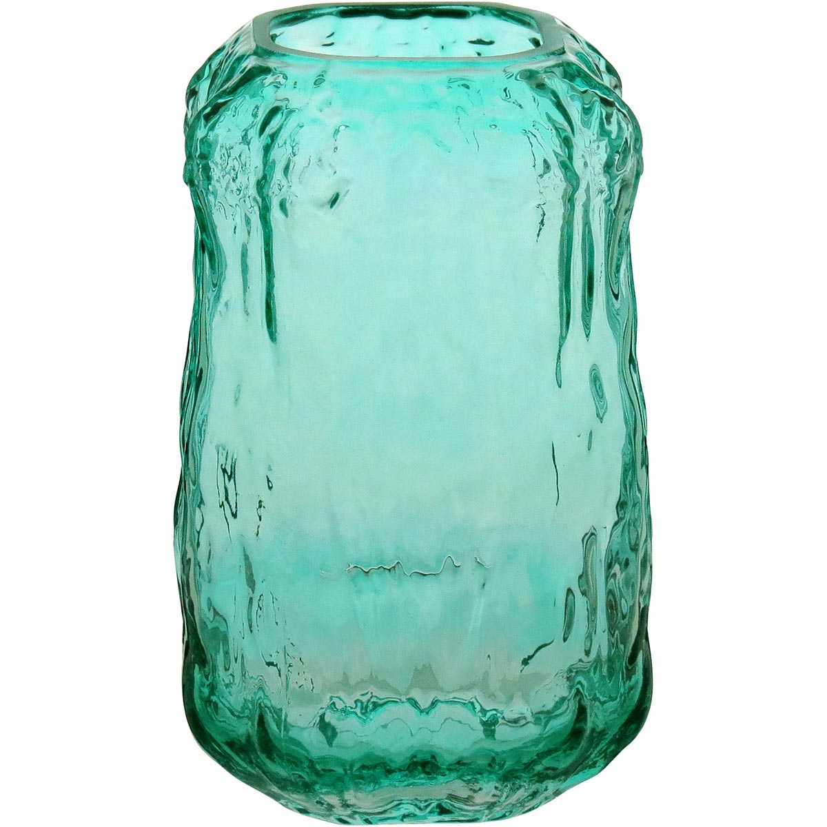 Vaso Vidro 22x13x13cm Verde