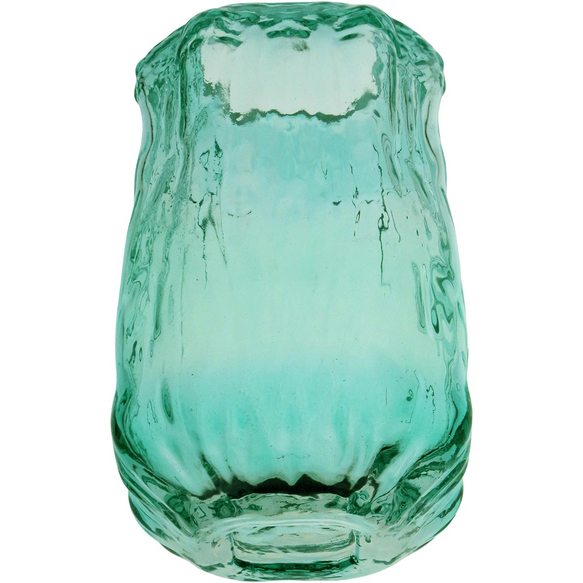 Vaso Vidro 22x13x13cm Verde