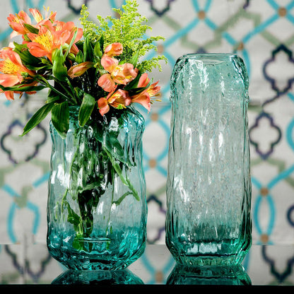 Vaso Vidro 22x13x13cm Verde