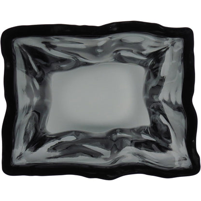 Vaso Vidro 24x14x11cm Cinza