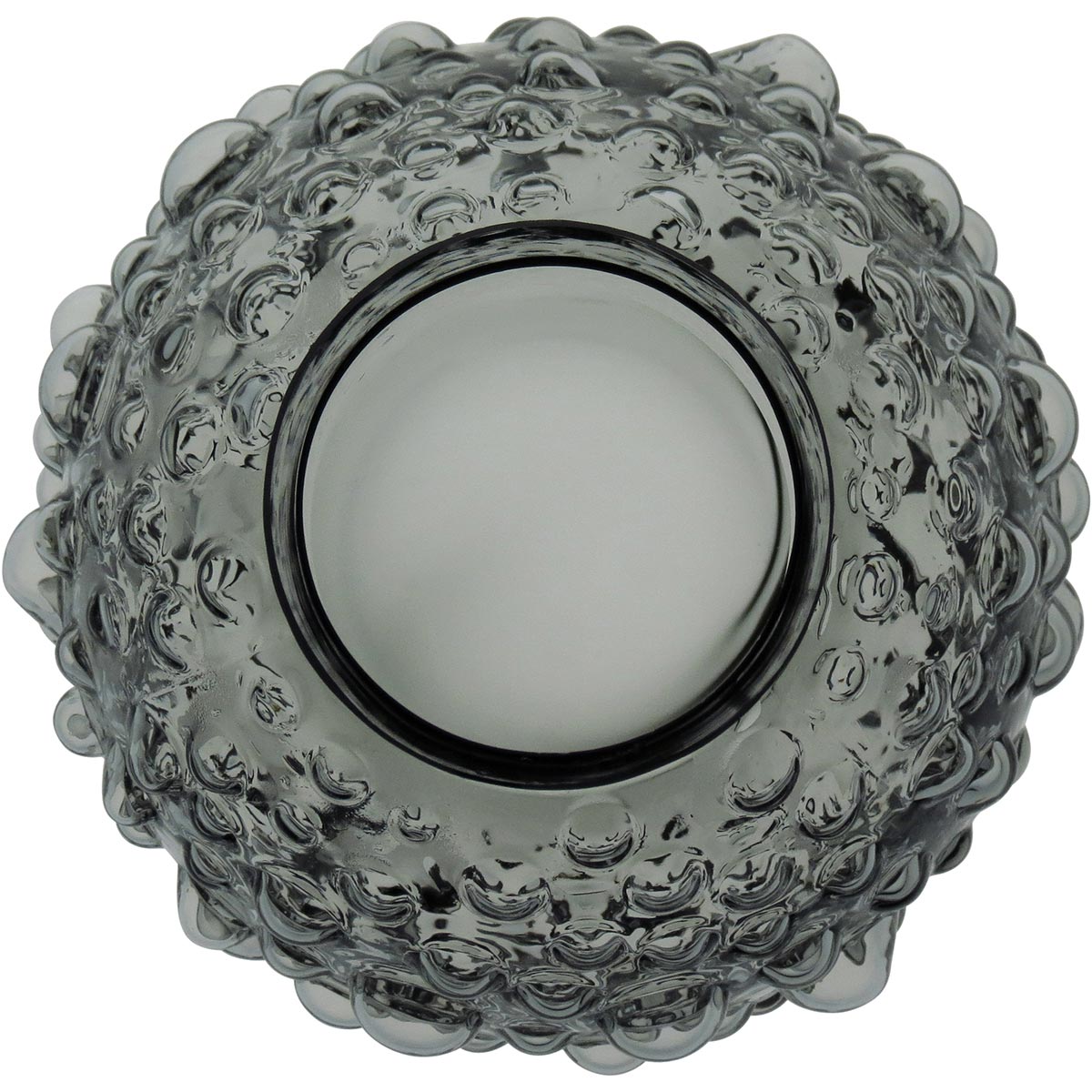 Vaso Vidro 18x16x16cm Cinza