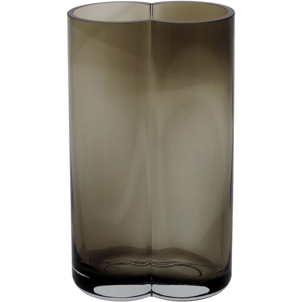 Vaso Vidro 22x12x8cm Fumê