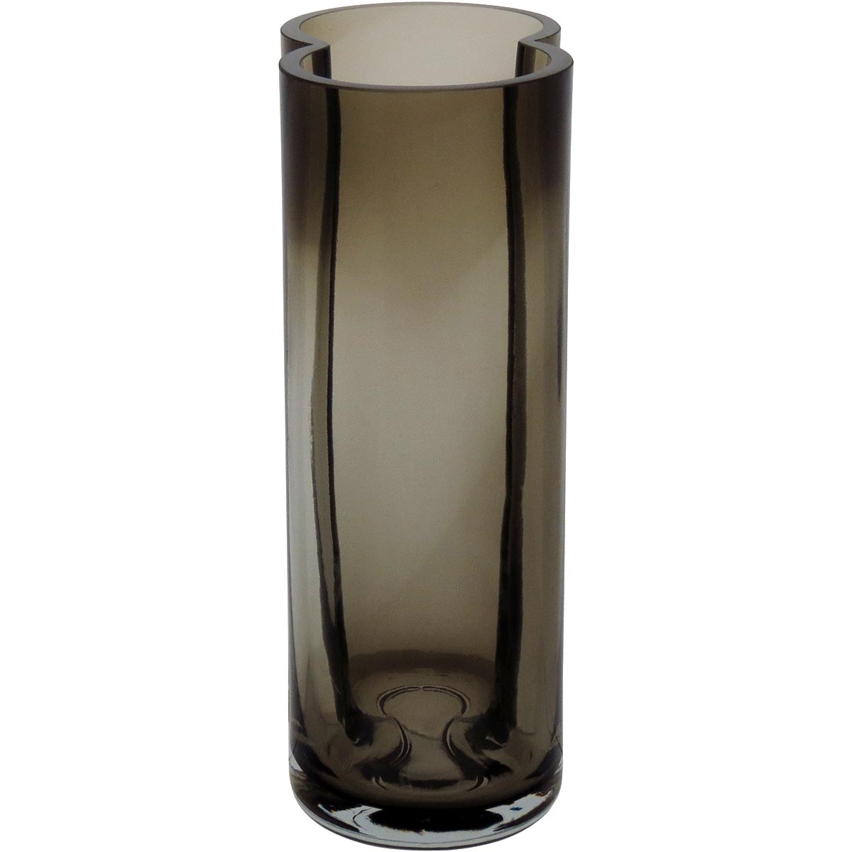 Vaso Vidro 22x12x8cm Fumê