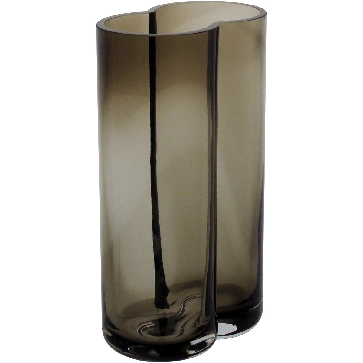 Vaso Vidro 22x12x8cm Fumê