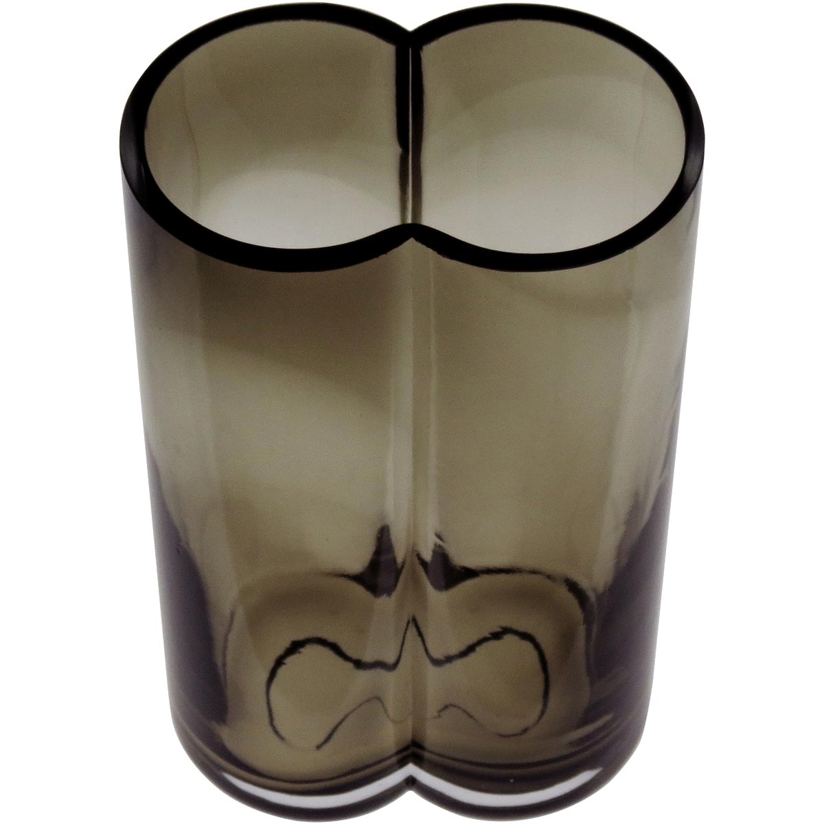 Vaso Vidro 22x12x8cm Fumê