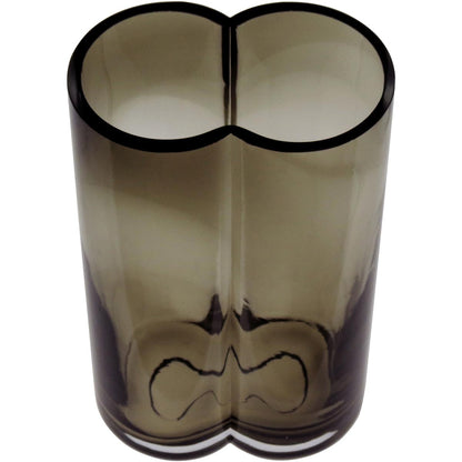 Vaso Vidro 22x12x8cm Fumê