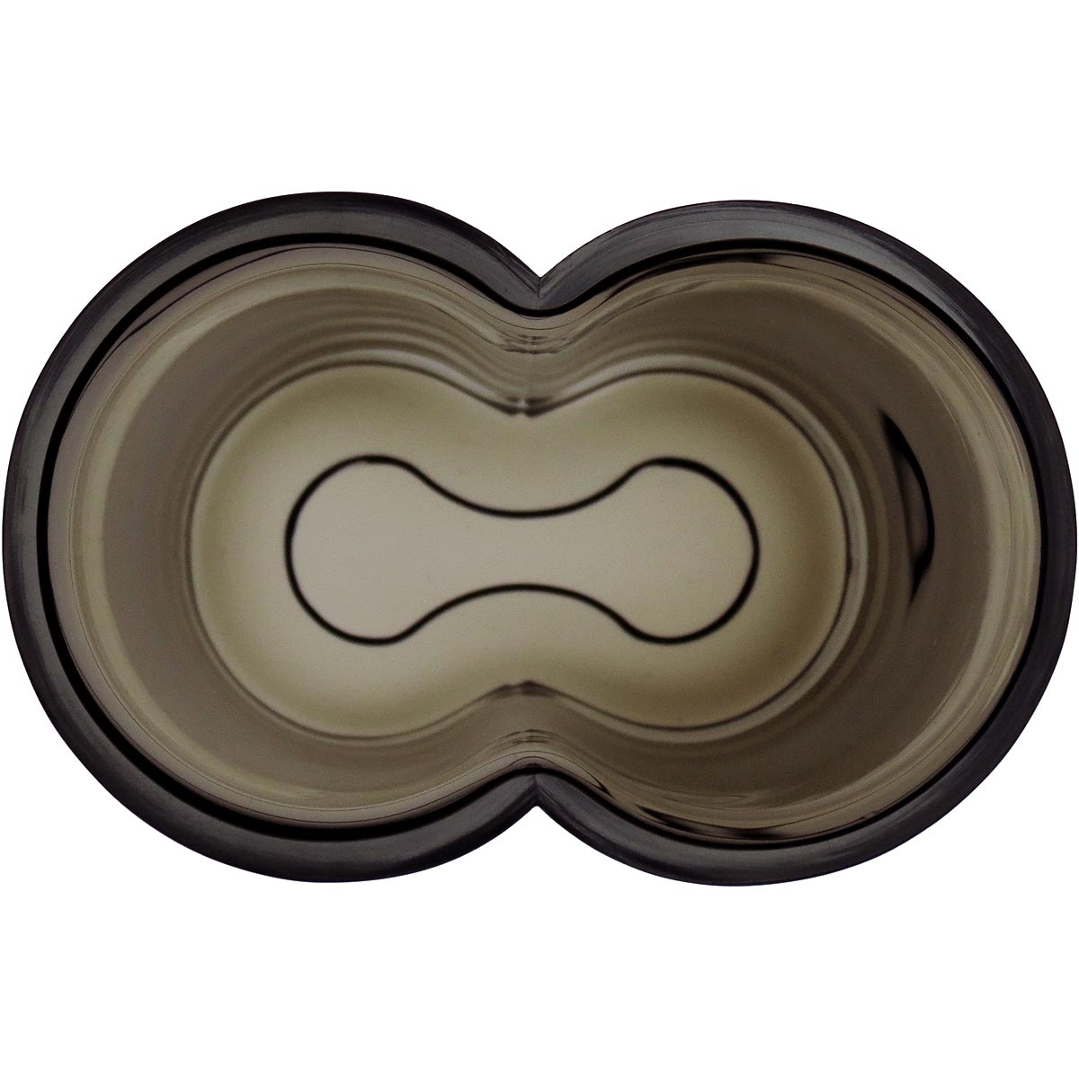 Vaso Vidro 22x12x8cm Fumê