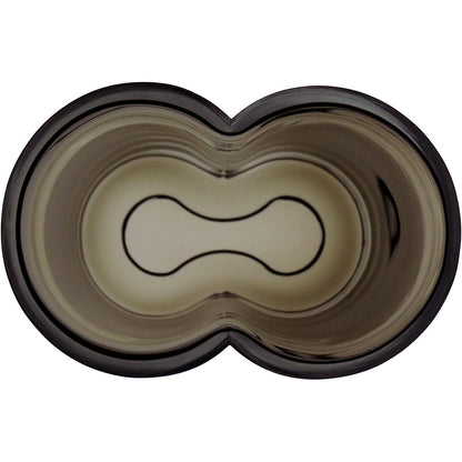 Vaso Vidro 22x12x8cm Fumê