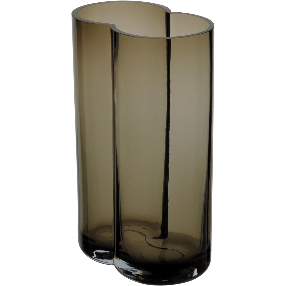 Vaso Vidro 26x16x10cm Fumê