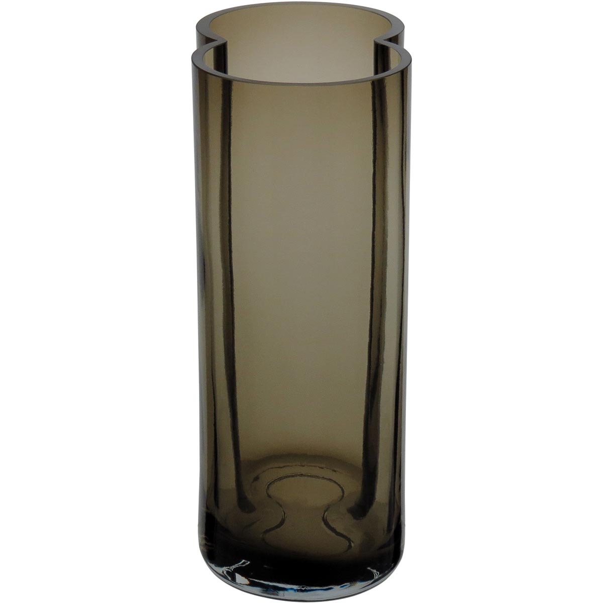 Vaso Vidro 26x16x10cm Fumê