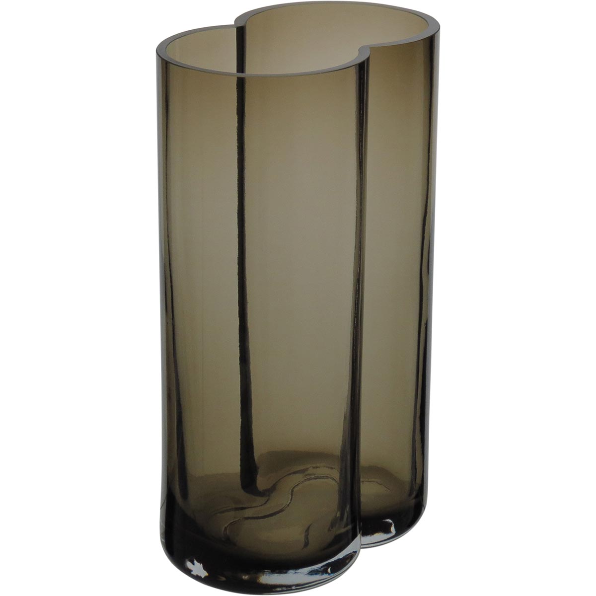 Vaso Vidro 26x16x10cm Fumê