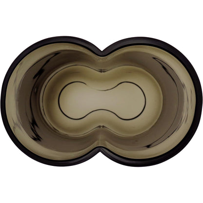 Vaso Vidro 26x16x10cm Fumê