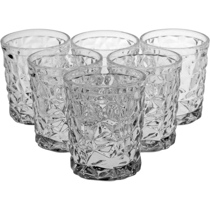 Conjunto de Copos de Vidro Transparente 320ml 6 Peças 9x8cm