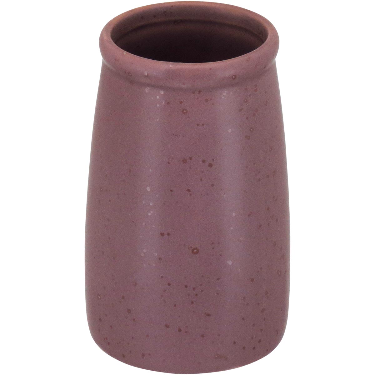 Conjunto Acessórios Banheiro Cerâmica Rosa 4 Peças - Porta-Sabonete, Saboneteira, Porta-Algodão, Porta-Escovas