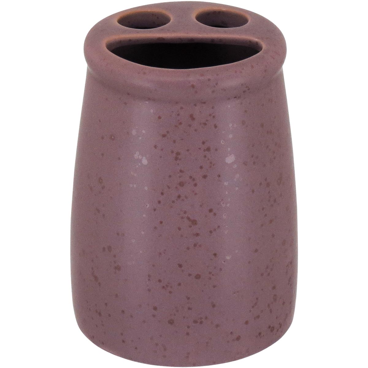 Conjunto Acessórios Banheiro Cerâmica Rosa 4 Peças - Porta-Sabonete, Saboneteira, Porta-Algodão, Porta-Escovas