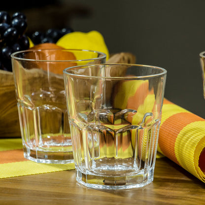 Conjunto de Copos de Whisky Vidro Transparente 350ml - 6 Peças