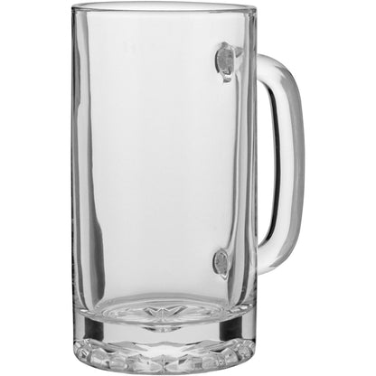 Caneca de Cerveja em Vidro Transparente 460ml 15x12x8cm