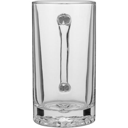 Caneca de Cerveja em Vidro Transparente 460ml 15x12x8cm