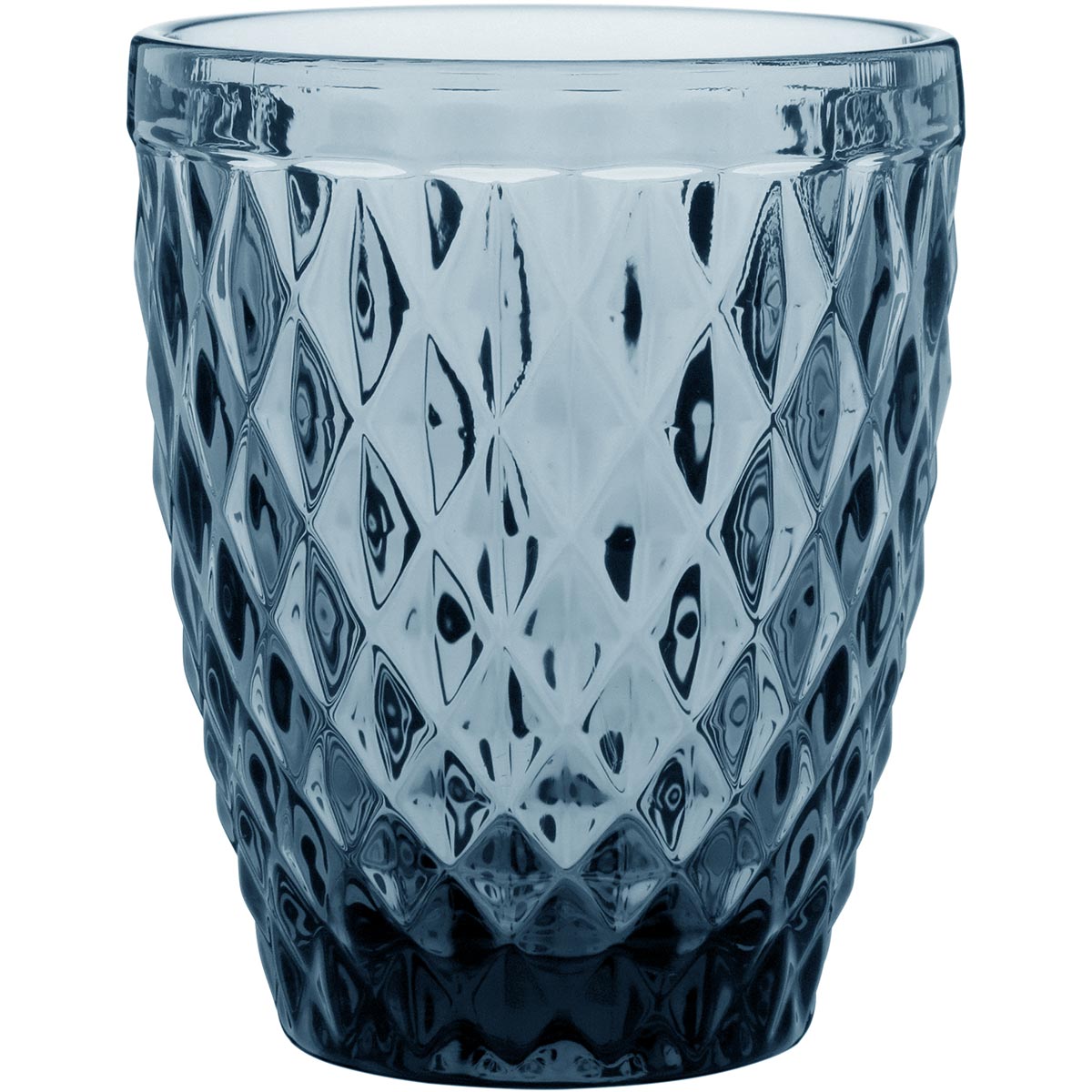 Copo de Vidro Azul 270ml - Conjunto 6 Peças 10x8cm