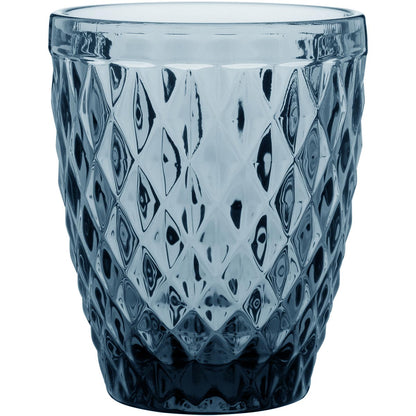 Copo de Vidro Azul 270ml - Conjunto 6 Peças 10x8cm