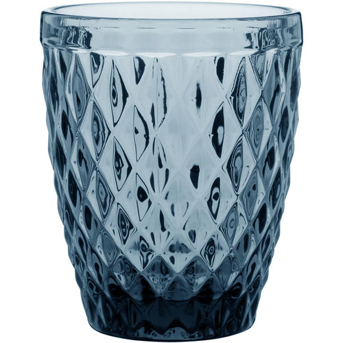 Copo de Vidro Azul 270ml - Conjunto 6 Peças 10x8cm