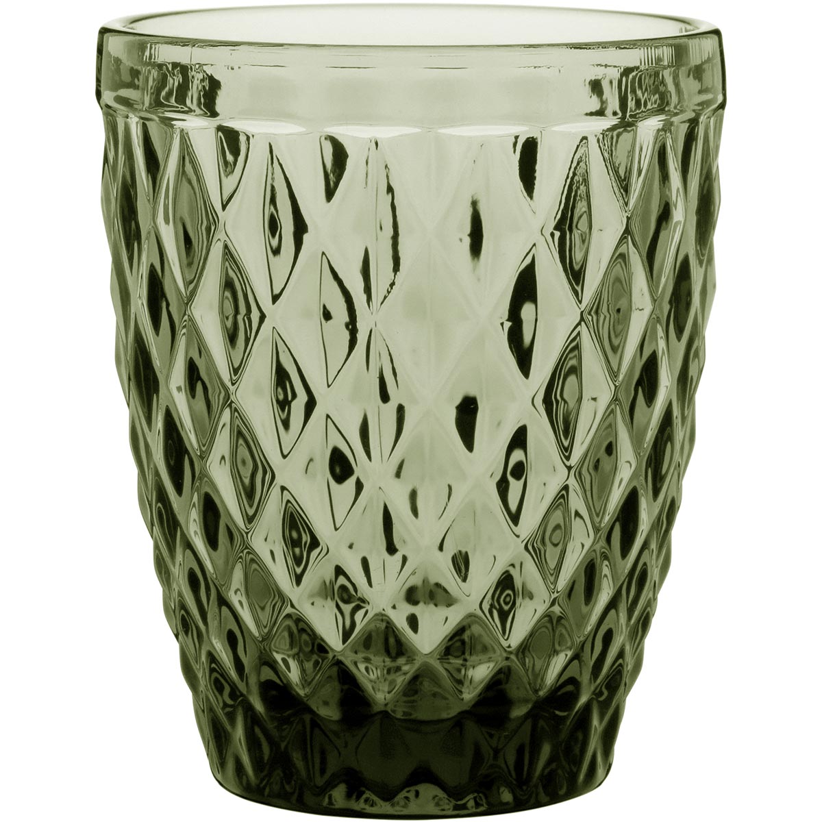 Copo de Vidro Verde 270ml - 6 Peças, Design Elegante e Durável