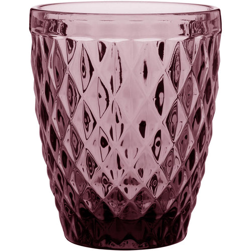 Copo de Vidro Rosa 270ml 6 Peças - Elegante e Durável