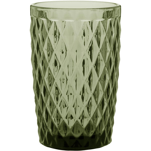 Copo Long Drink Vidro Verde 370ml - Conjunto com 6 Peças 12x8x8cm