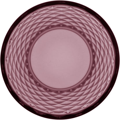 Conjunto 6 Copos Long Drink Vidro Rosa 370ml 12x8cm Elegantes