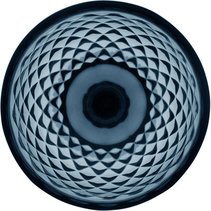 Conjunto 6 Taças de Água Vidro Azul 330ml 17x9cm Alta Resistência