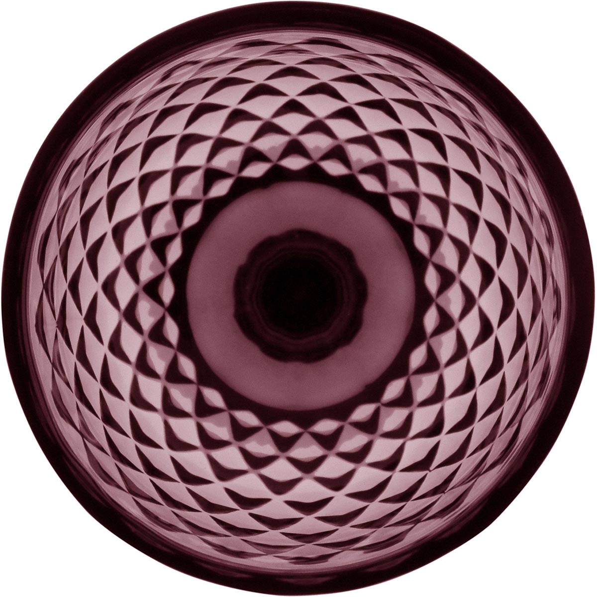 Conjunto 6 Taças Água Vidro Rosa 330ml Alta Resistência 17x9cm