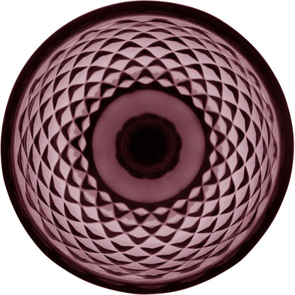 Conjunto 6 Taças Água Vidro Rosa 330ml Alta Resistência 17x9cm