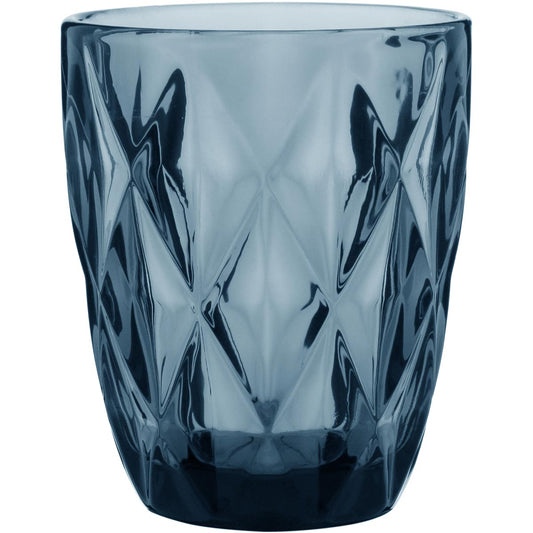 Copo de Vidro Azul 270ml - Elegante e Ergonômico, 9,8x8cm