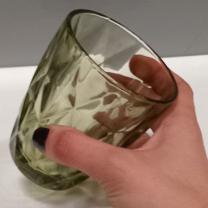 Copo de Vidro Verde 270ml - Conjunto com 6 Peças para Água e Sucos