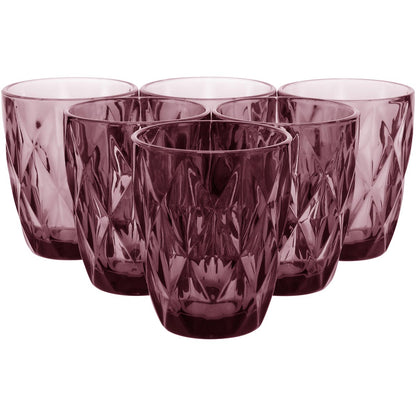 Conjunto de Copos de Vidro Rosa 270ml - Elegância e Durabilidade