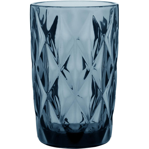 Copo Long Drink de Vidro Azul 370ml 6 Peças - Elegante e Resistente