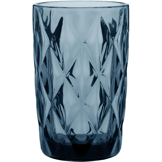 Copo Long Drink de Vidro Azul 370ml 6 Peças - Elegante e Resistente