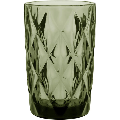 Copo Long Drink Verde Vidro 370ml 12,6cm - Jogo 6 Peças