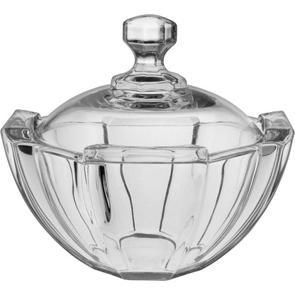 Potiche de Vidro Transparente Stage Eco 16cm para Doces e Decoração