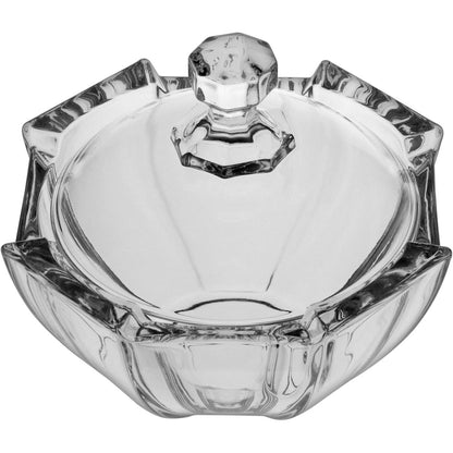 Potiche de Vidro Transparente Stage Eco 16cm para Doces e Decoração