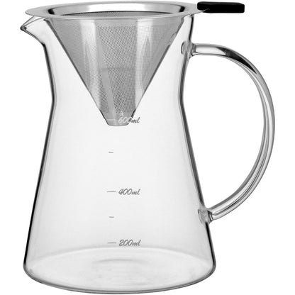 Cafeteira Kanne Borossilicato 600ml Transparente 15x14x11cm