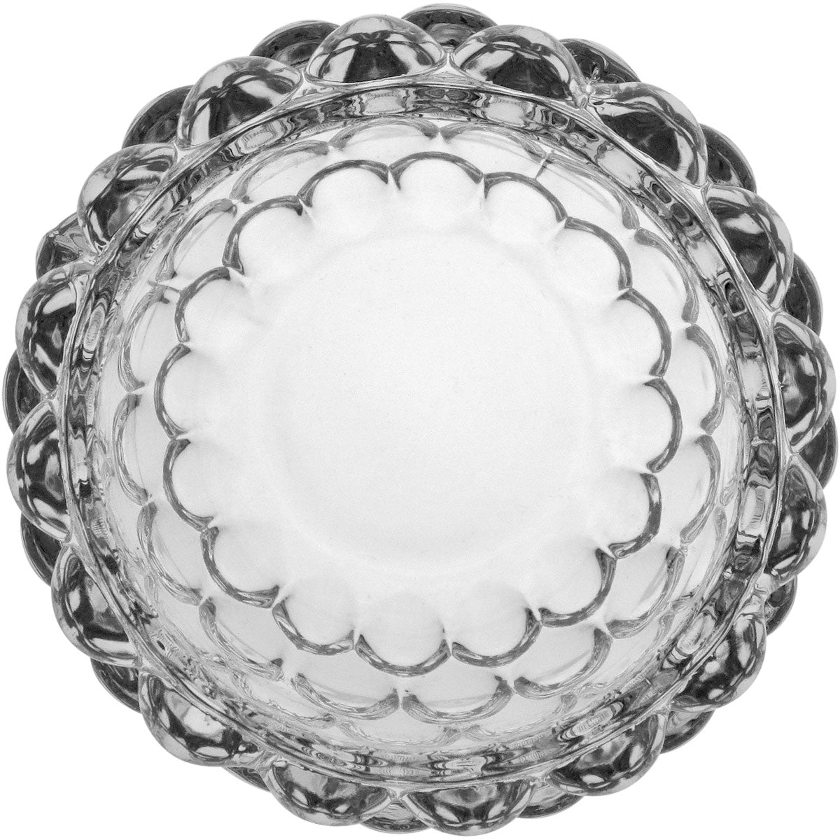 Castiçal de Vidro Transparente 6x8cm Porta Velas Elegante