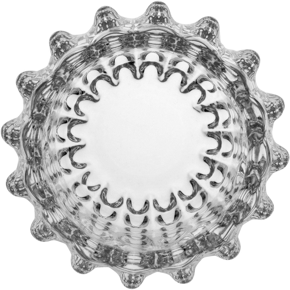 Castiçal de Vidro Transparente 6x8cm para Velas Decorativas