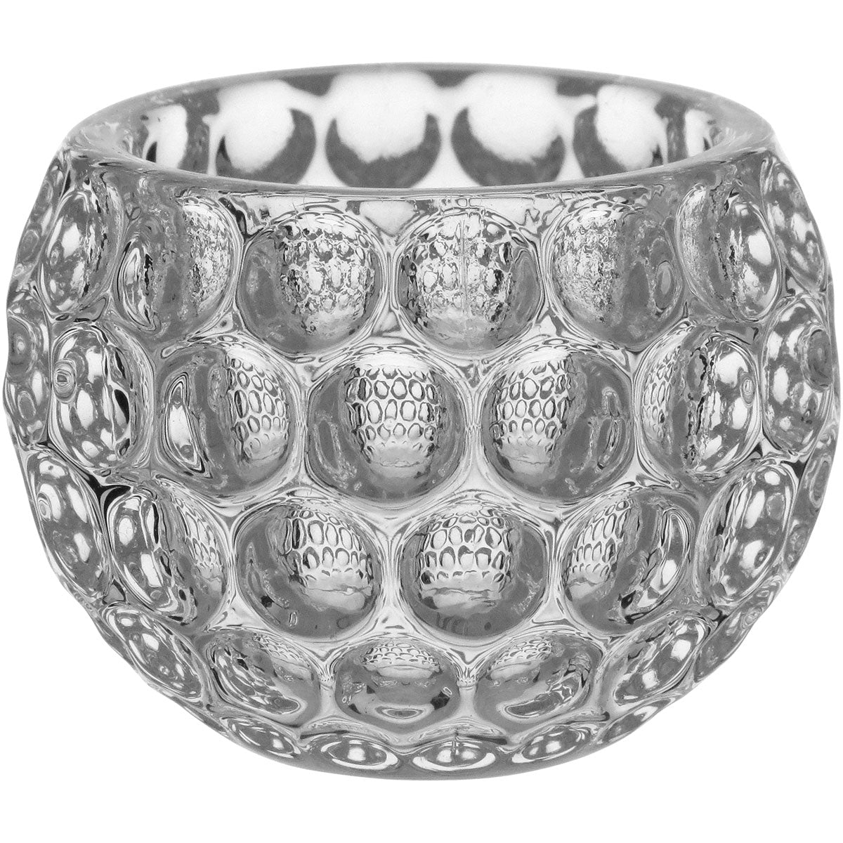 Castiçal de Vidro Transparente 6x8cm para Velas Decorativas