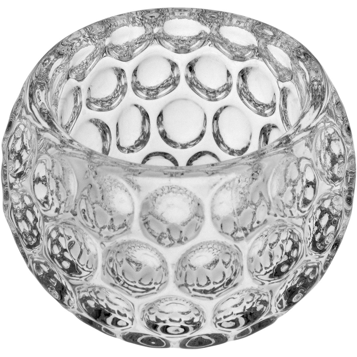 Castiçal de Vidro Transparente 6x8cm para Velas Decorativas