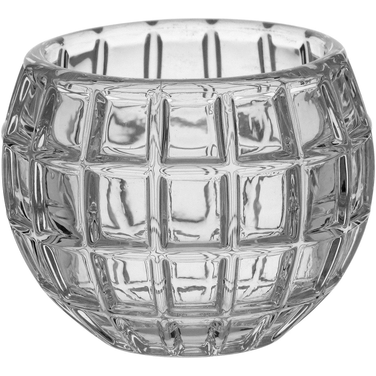 Castiçal de Vidro Transparente 8x10cm - Decoração Elegante para Velas