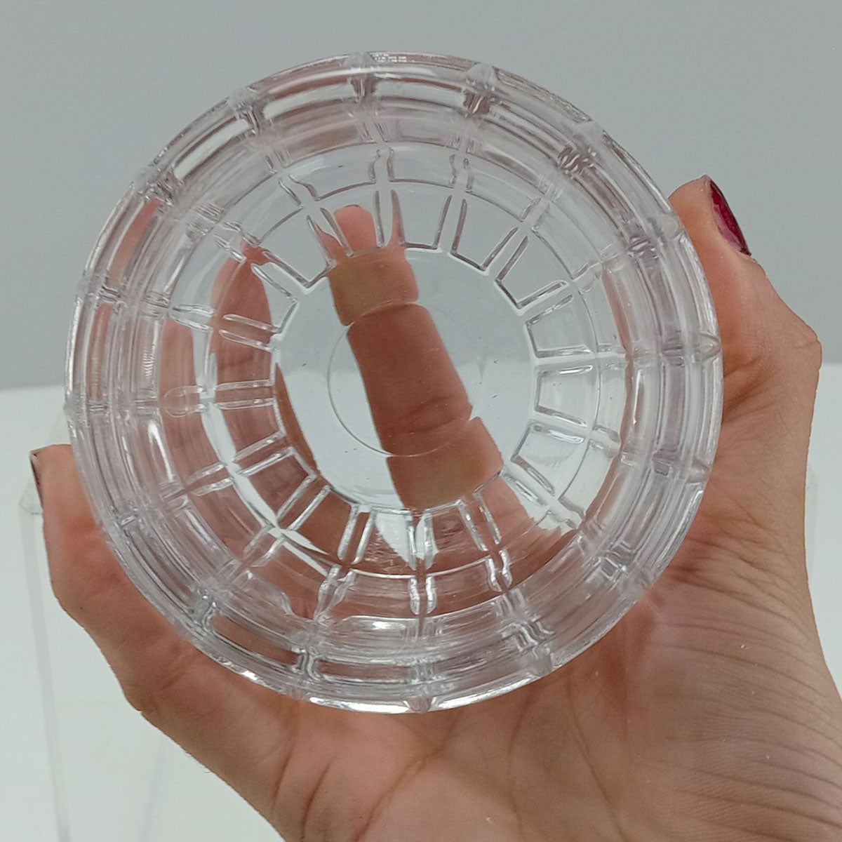 Castiçal de Vidro Transparente 8x10cm - Decoração Elegante para Velas